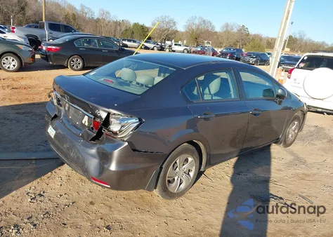 2013 Honda Civic Lx z USA, uszkodzony, nr VIN 2HGFB2F52DH550466